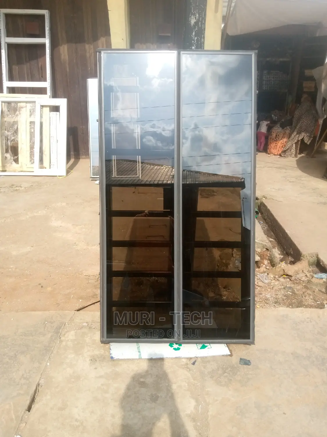 Gray Curtain Wall Casement Window