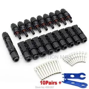 10pairs Of Male And Female MC4 Connector