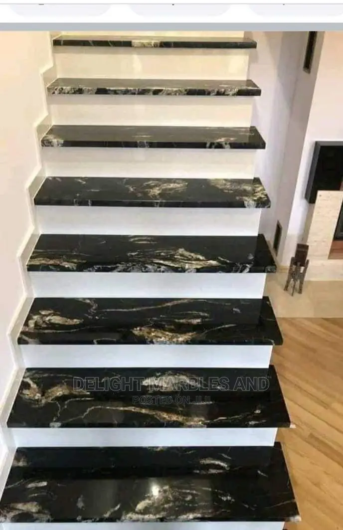 Wave Flow Granite Staircase