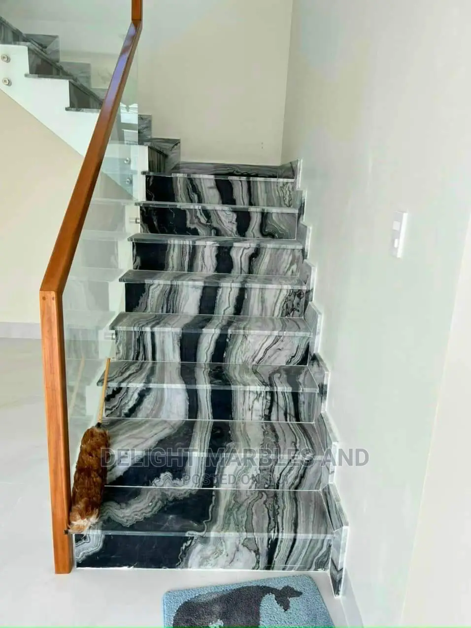Wave Flow Granite Staircase