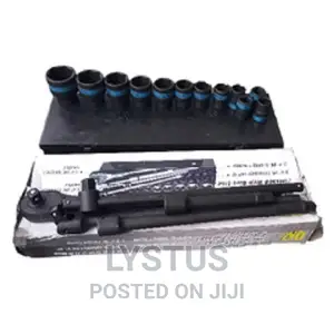 QV618BM 18pcs 3/4′′ Dr. Socket Set Black Phosphate Finish