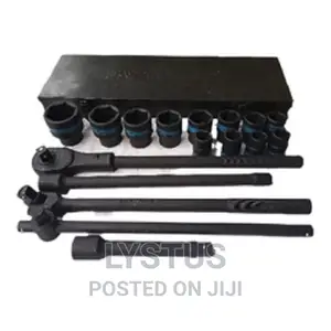 QV618BM 18pcs 3/4′′ Dr. Socket Set Black Phosphate Finish