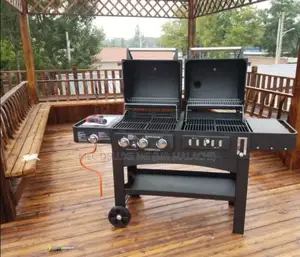 Outdoor Barbeque Griller/Combine Gas and Charcoal BBQ Grill