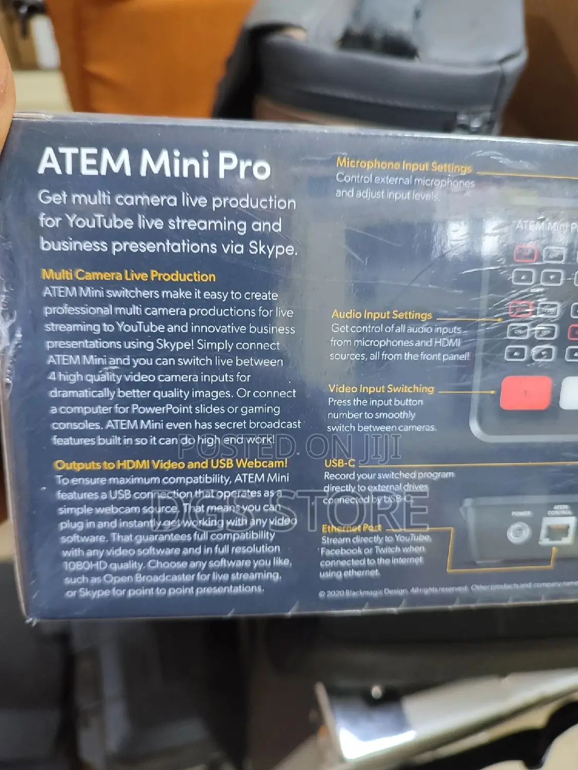 Blackmagic Atem Mini Pro HDMI Live Stream Switcher
