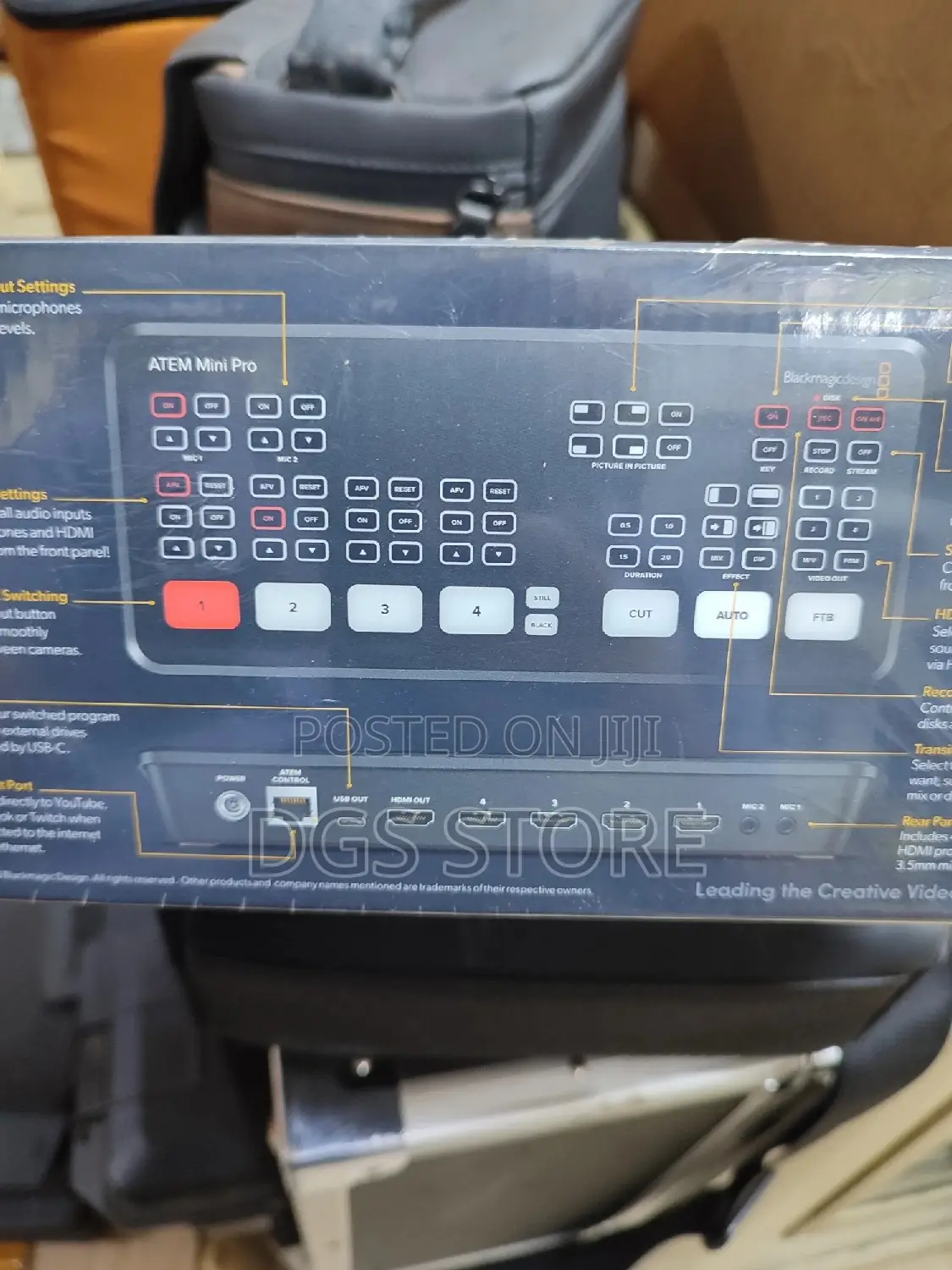 Blackmagic Atem Mini Pro HDMI Live Stream Switcher