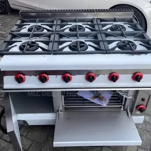 Western Professional 6 Burners Kitchen GAS Cooker With Oven