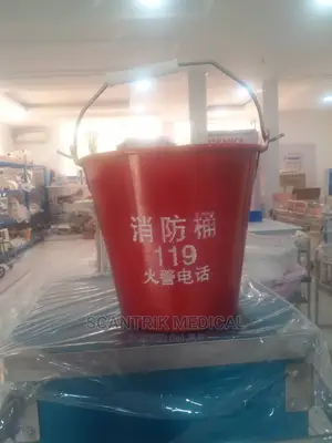 Metal Pail With Handle Fire Bucket