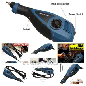 Electric Etching Tool J Diamond Jade Wood Metal Glass 2 Head