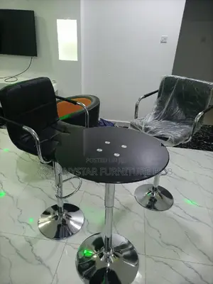 Italian Bar Stools With Glass Table