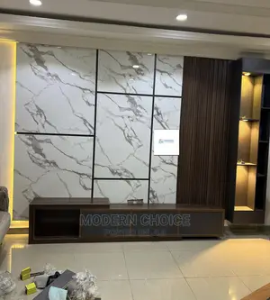 Modern Tv Stand With Side Wall Cladding