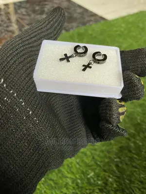 Cross Clip on Magnetic Men’S Punk Earrings