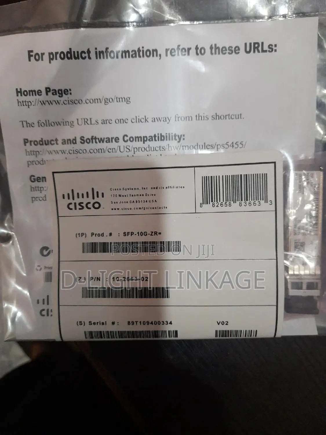 Cisco SFP-10g-Zr 80km