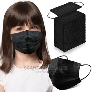 Hospital Layer Comfortable Breathable Black Face Mask