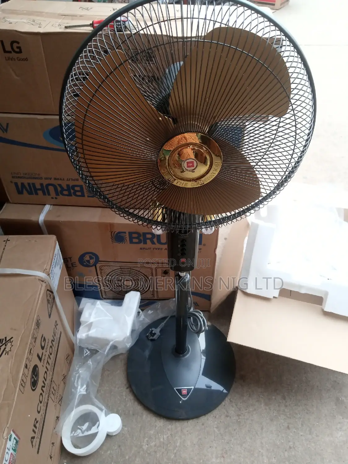 K.D.K Standing Fan With Light