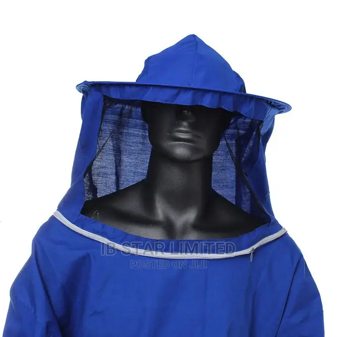 Protective Beekeeping Jacket Veil Smock Equipment Hat Sleeve