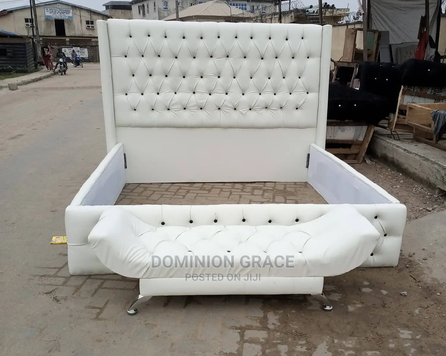 Quality Leather Padded Upholstery Bedframe