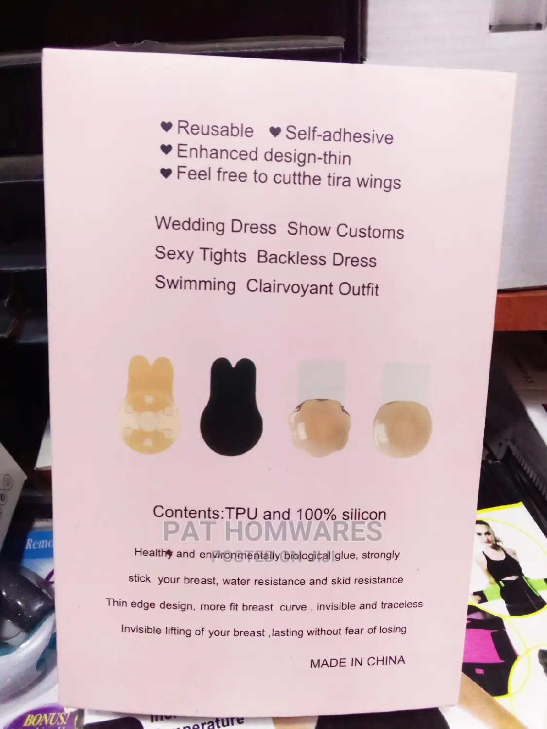 Invisible Push Up Bra