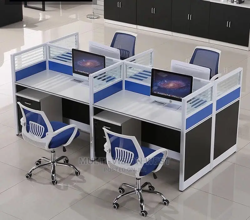 4-Man Workstation With 4-D Surface