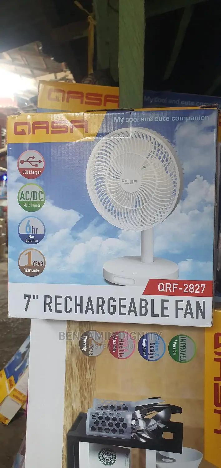 7" Table Top Rechargeable Fan
