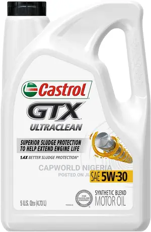 Castrol GTX Ultraclean 5w-30 Motor Oil, 5 Quart