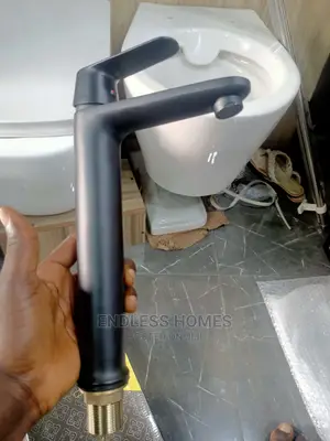 Black Basin Mixer Tap