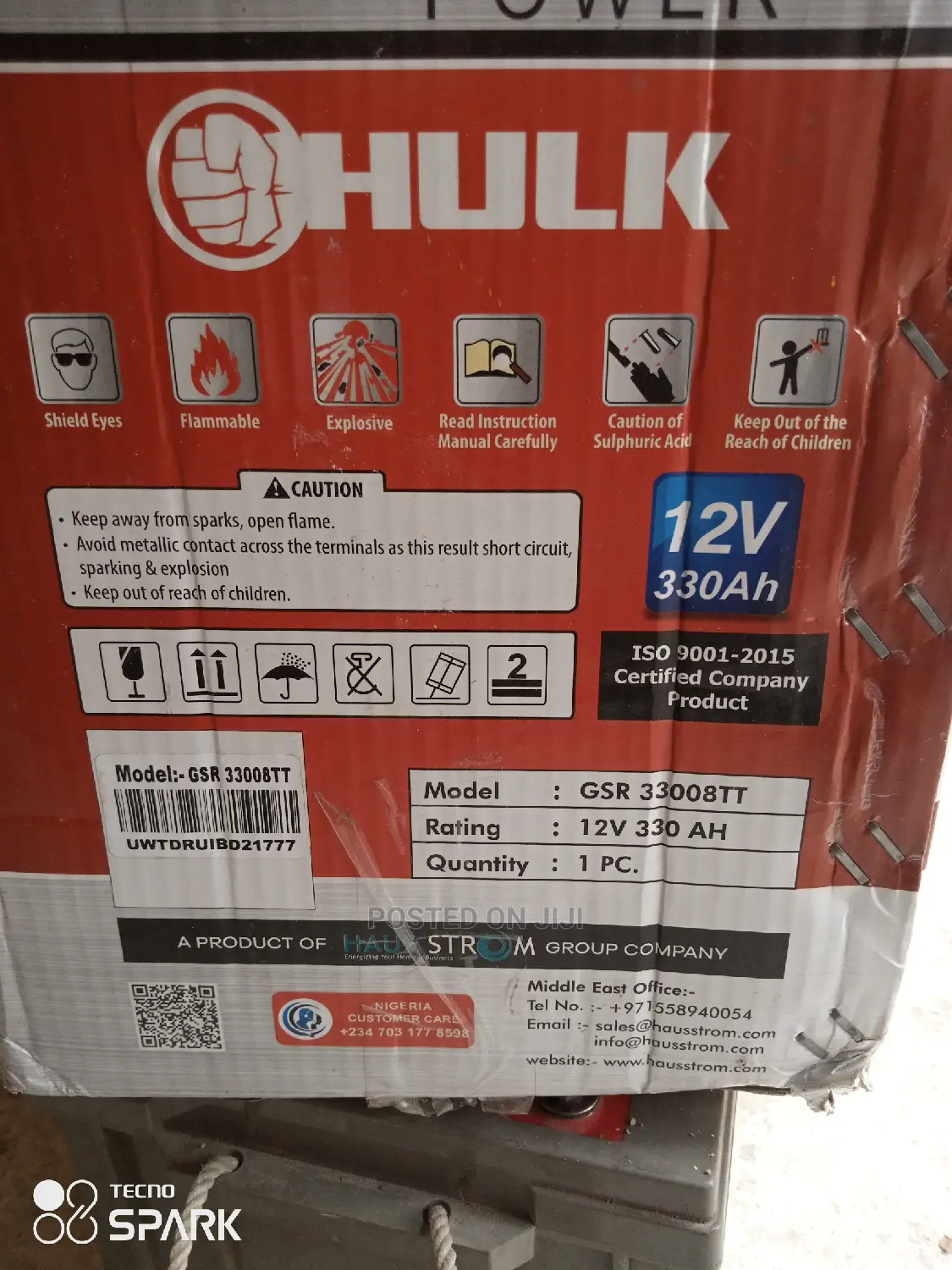 330ah Gsr Power Inverter Battery