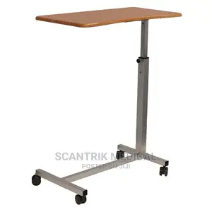Overbed Table With Tilting Top Wheels