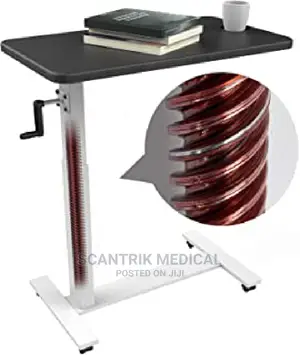 Medical Laptop Standing Table With Wheels Overbed Table,