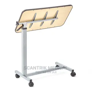 Adjustable Overbed Table With Wheels for Home and Bedside
