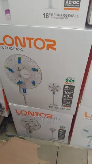 Lontor 18 Inch Rechargeable Standing Fan