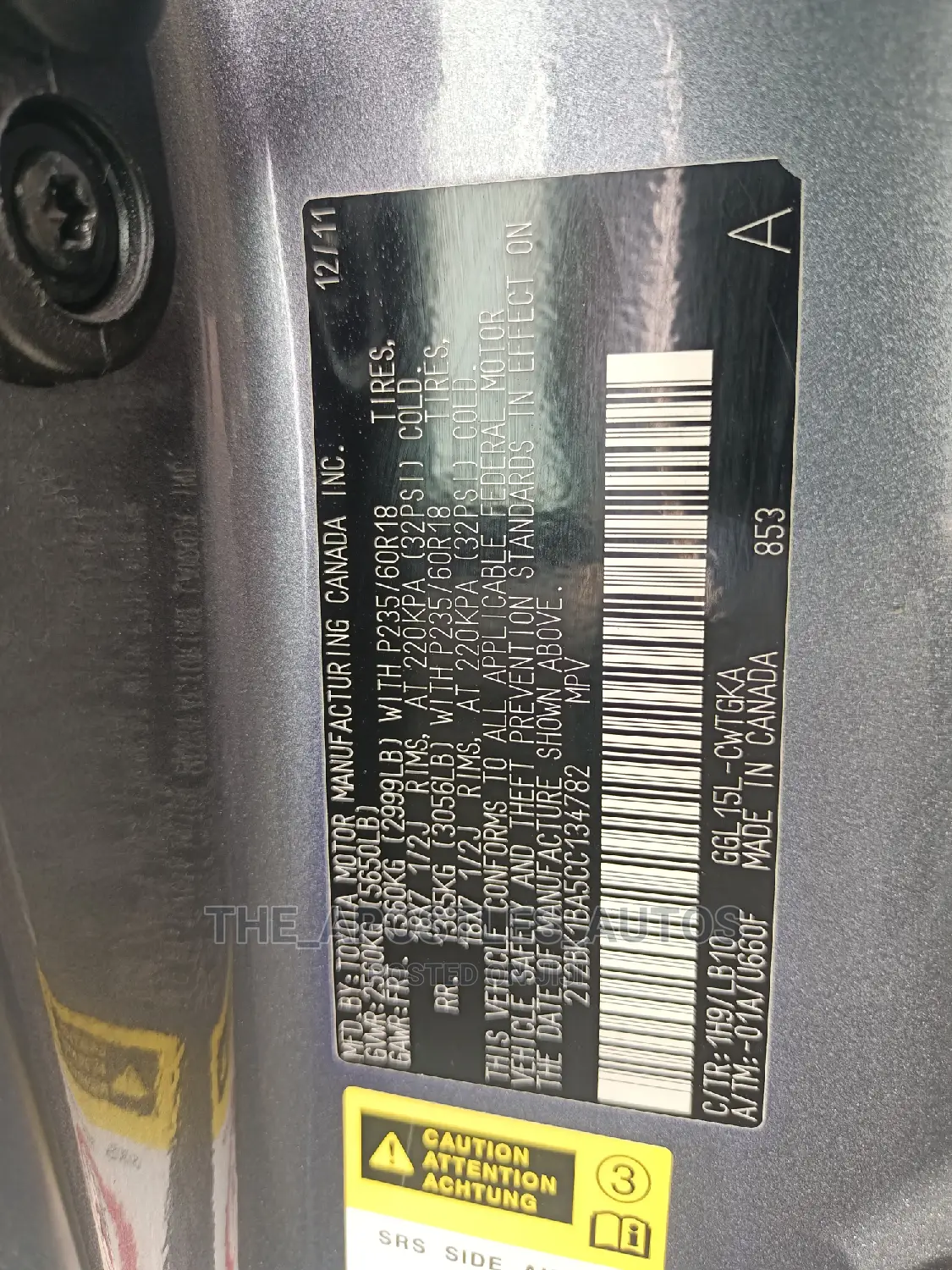 Lexus RX 2012 Gray