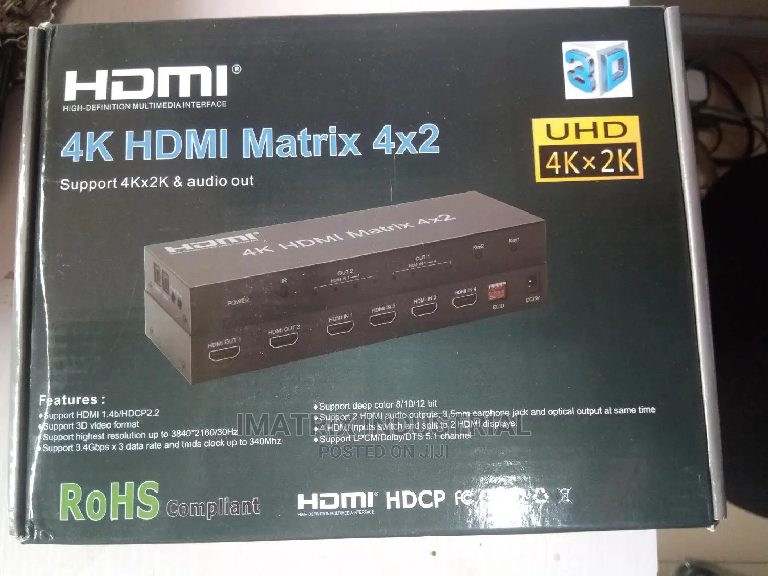 4×2 Hdmi Matrix Splitter and Switcher