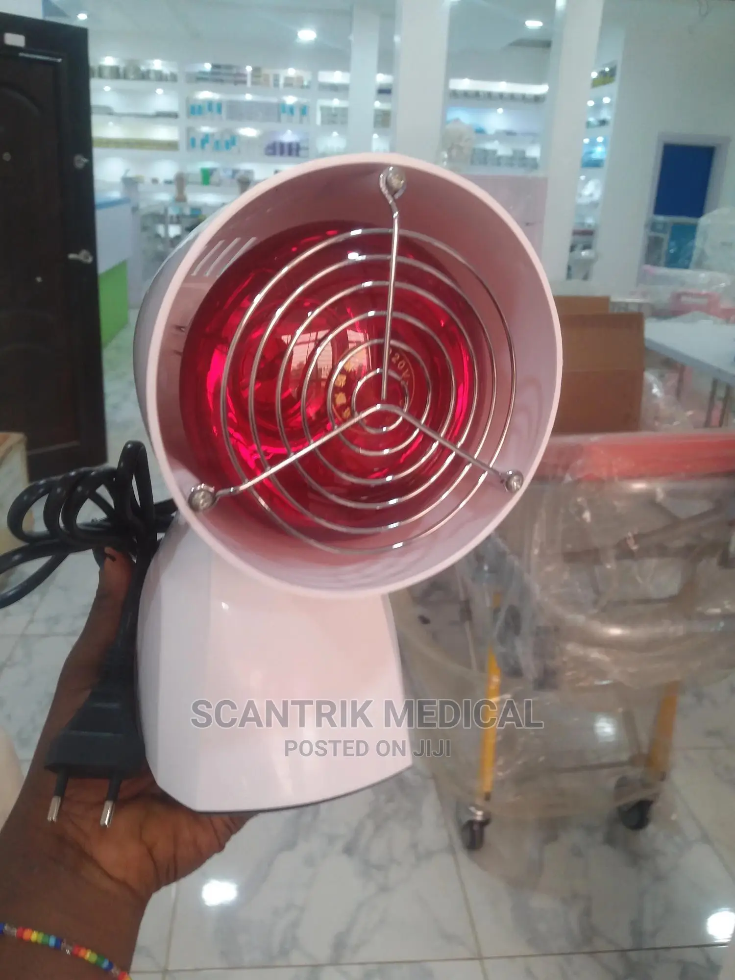 White Physiotherapy Infrared Lamp