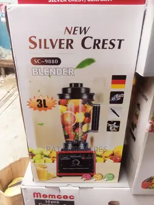 Silver Crest 3L 2 Jars Cups 8000 Watts Heavy Duty Blender