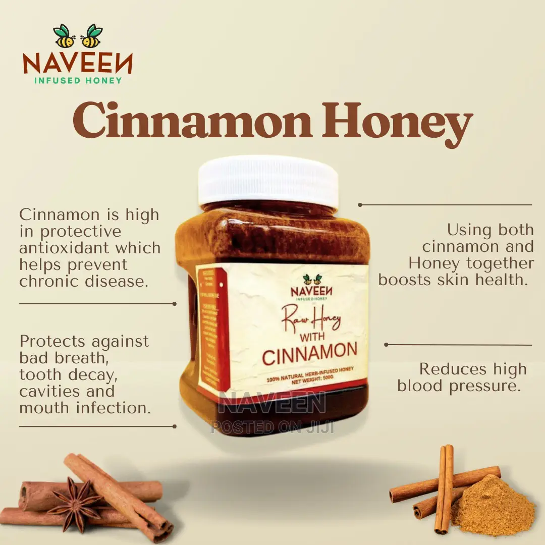 Raw Unrefined Honey With Cinnamon