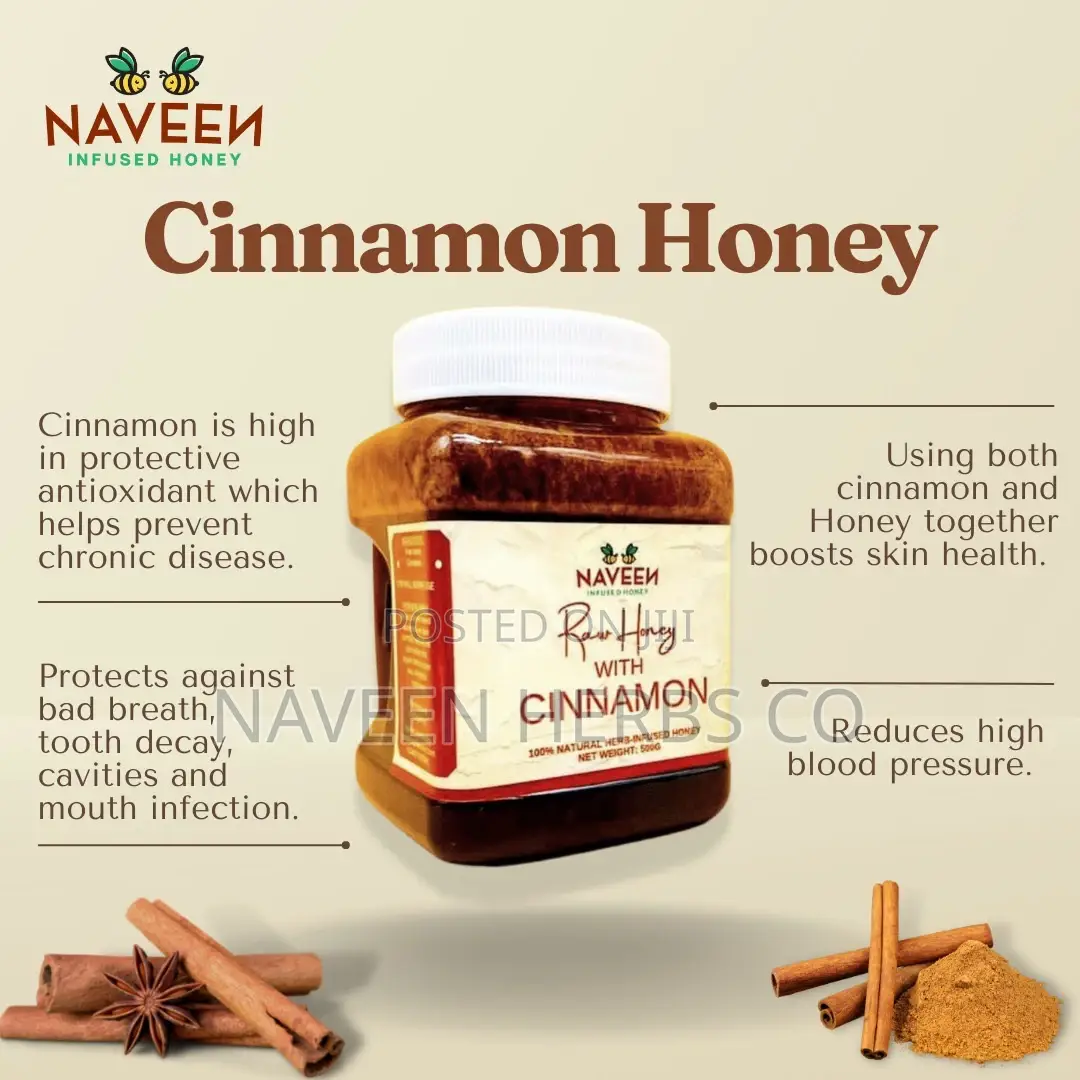 Raw Unrefined Honey With Cinnamon