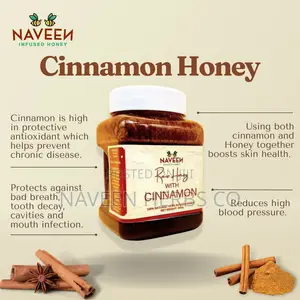 Raw Unrefined Honey With Cinnamon