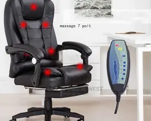 7-Point Massage Chair With Leather Seat