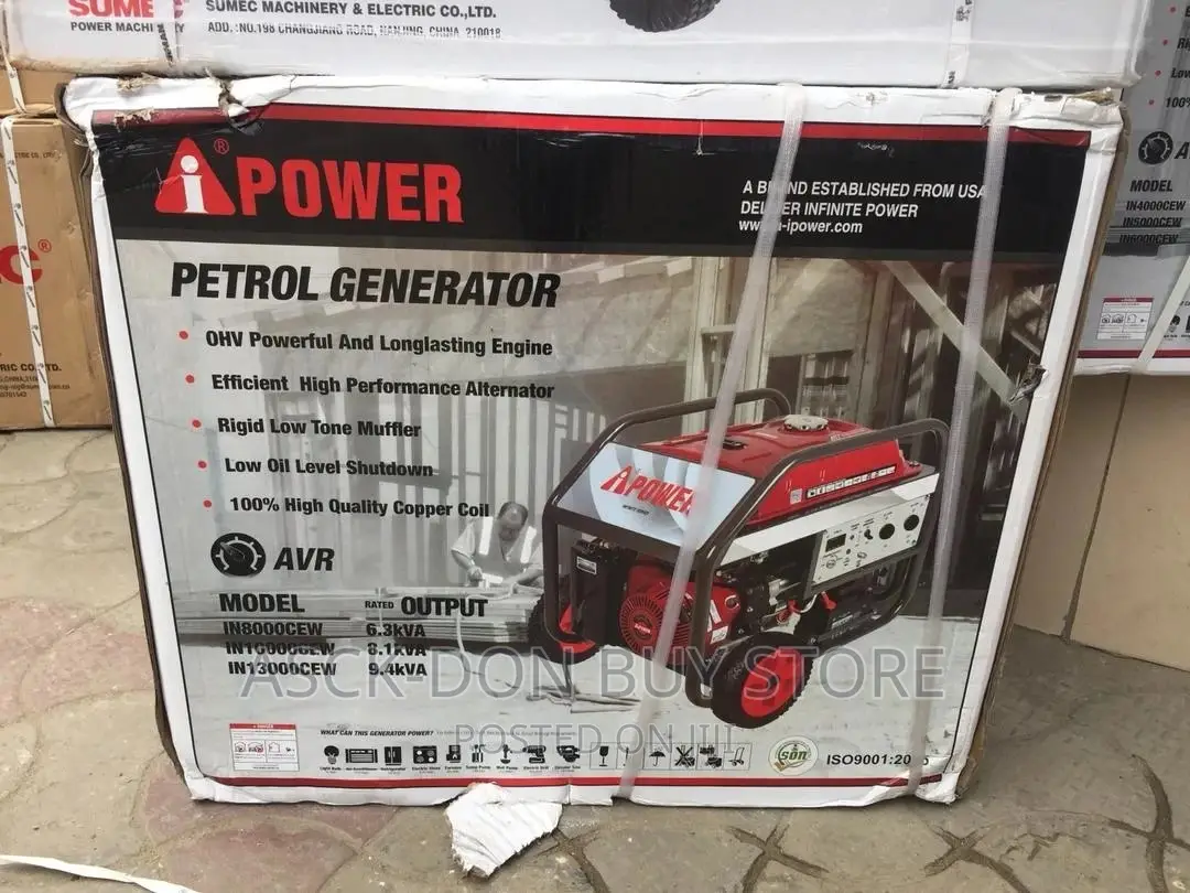 9.4kva Ipower Generator 100% Copper Wire