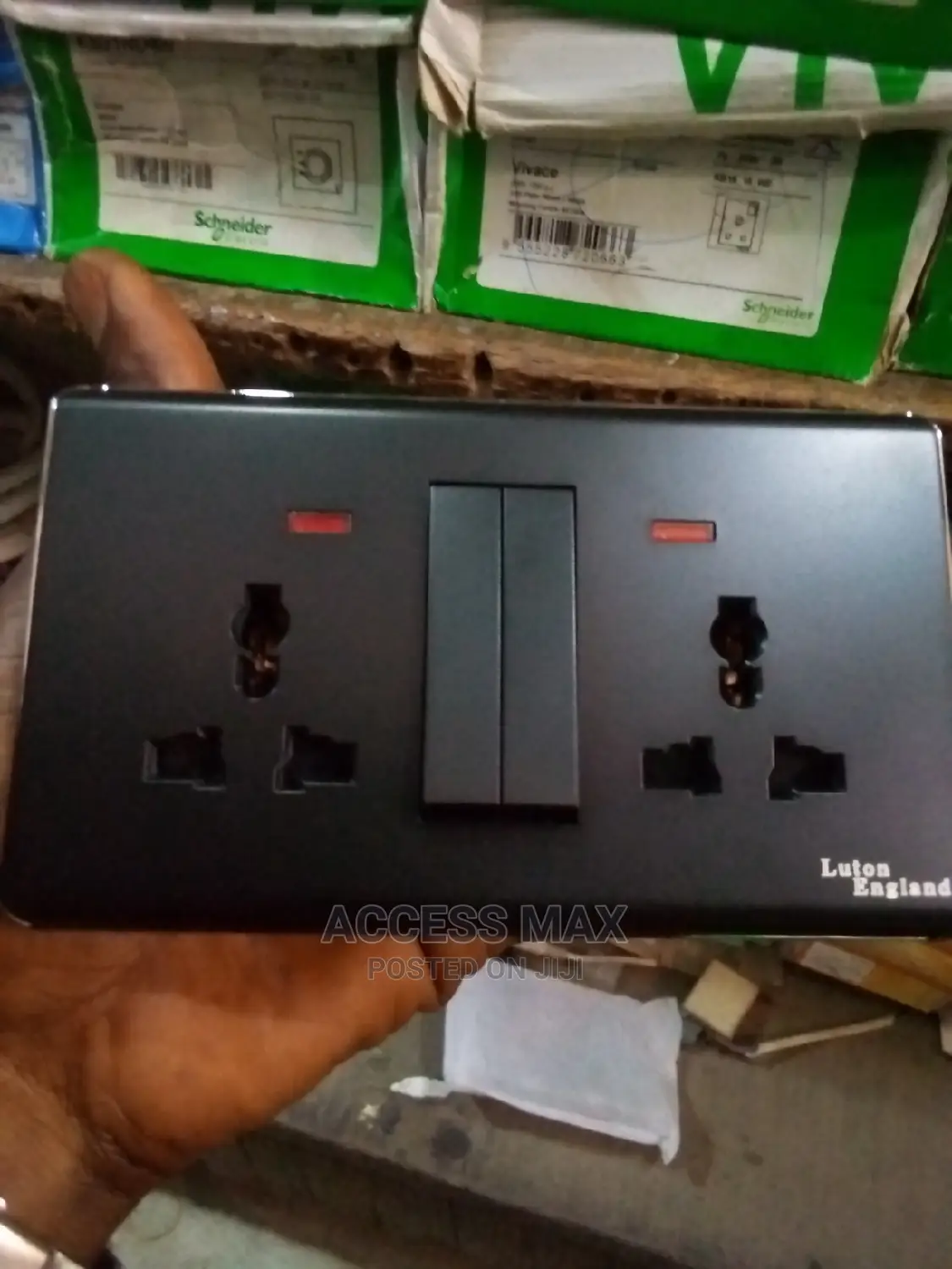 13amps Double Socket (Black Colors)