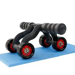 Fitness Plastic AB Roller 4-Wheel Toner Exercise Equip