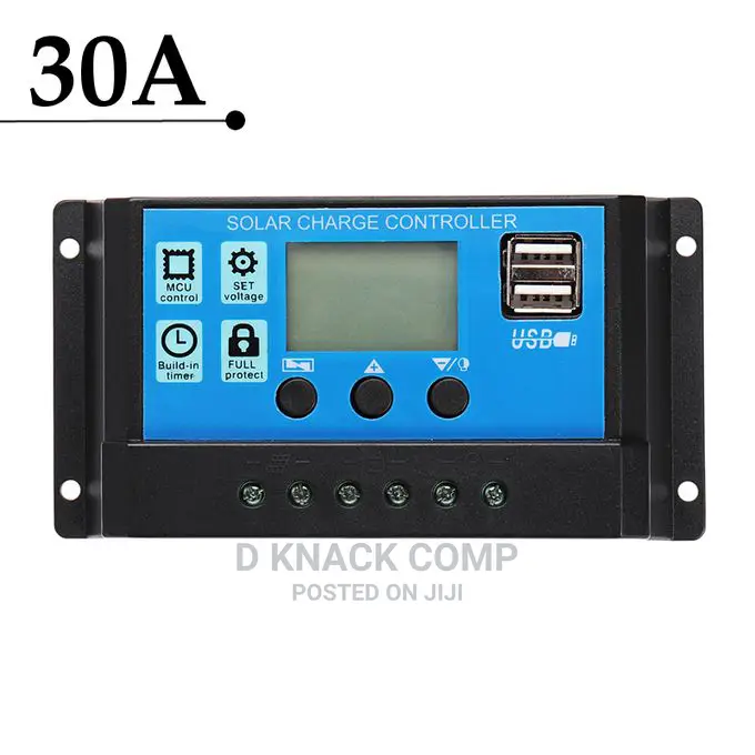 Solar Panel Controller Charge Regulator 12v/24v W/Dual Usb
