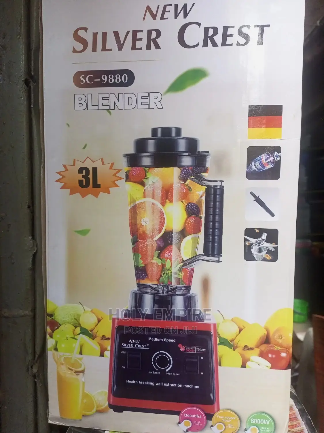 Silver Crest Blender With 2 Cup 8000w