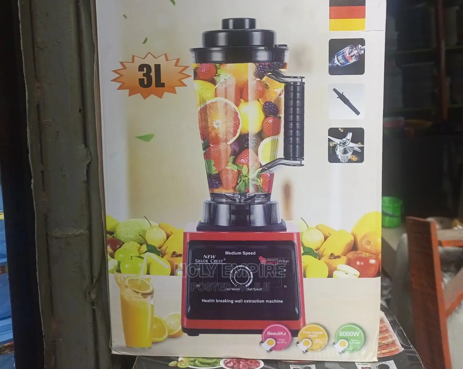 Silver Crest Blender With 2 Cup 8000w