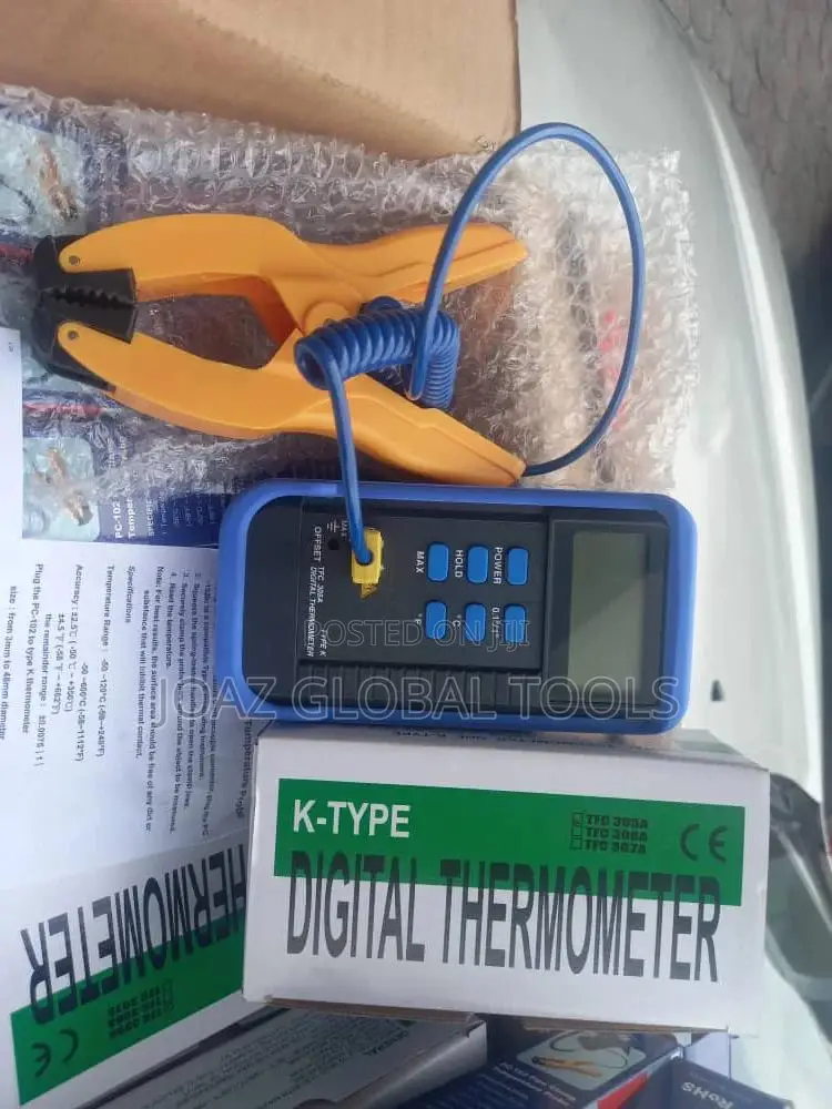Pipe Clamp Temperature Probes Digital Thermometer