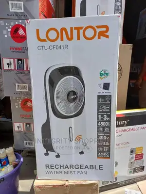 Lontor Rechargeable Mist Fan Air Cooler (Water Fan)