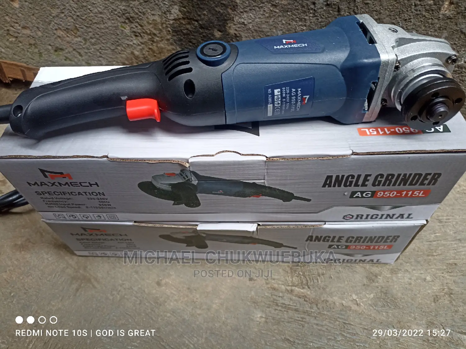 4 1⁄2 Maxmech Angle Grinder
