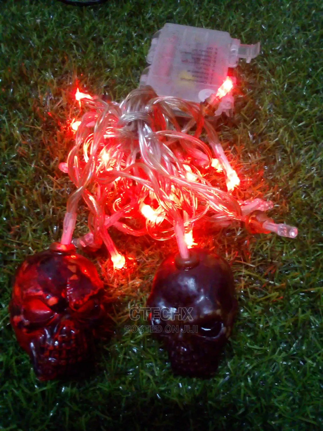Halloween Skeleton Skull String Lights 12ft