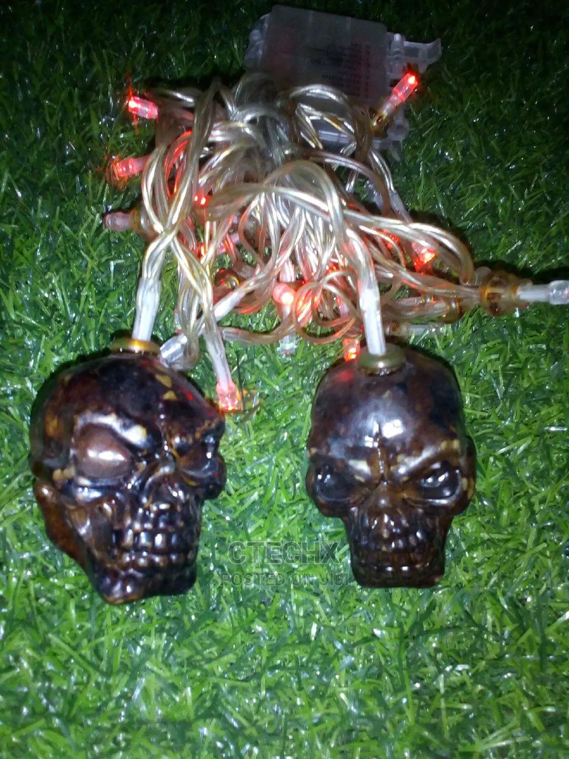 Halloween Skeleton Skull String Lights 12ft