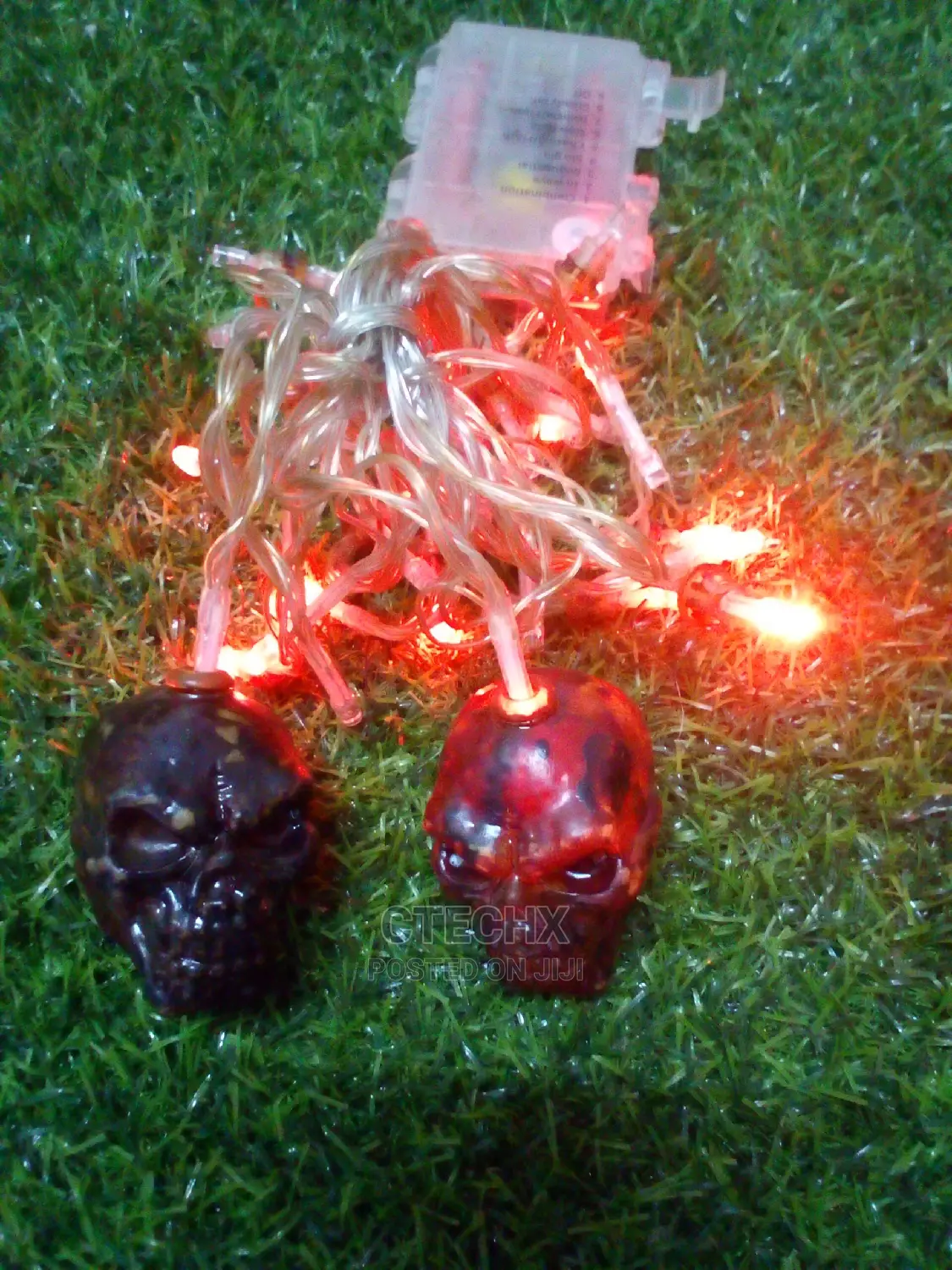 Halloween Skeleton Skull String Lights 12ft